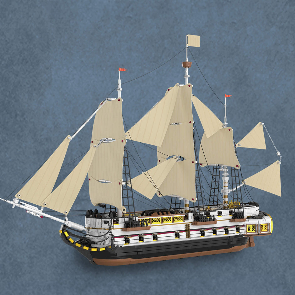66048 Endeavour Sailing Ship Imperial Age Warship 3555pcs