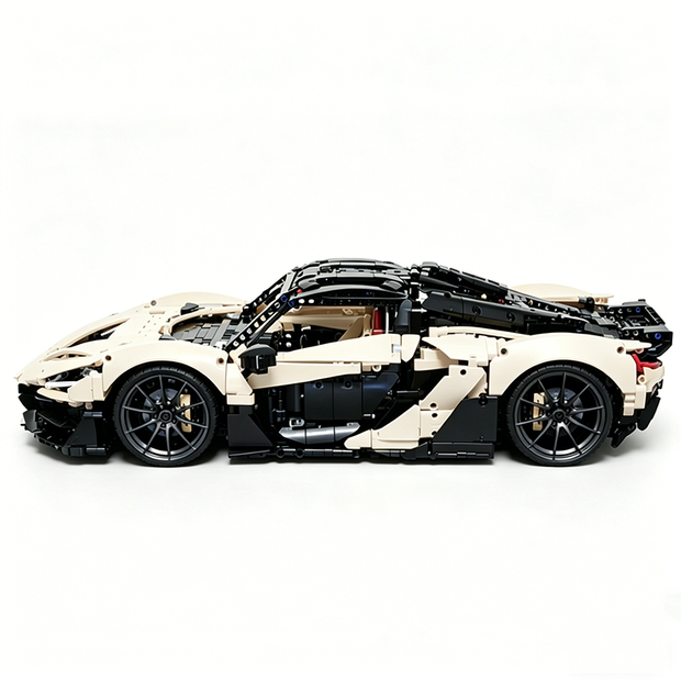 MOC-222472 1:8 Sports Car McLaren W1 Building Block Set 3442pcs Collectible Model Kit with Custom Wheels