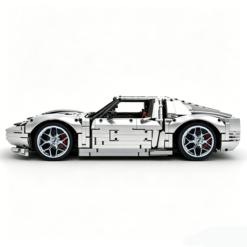 MOC-119000 1:8 Sports Car Lamborghini Miura Concept Building Block Set 3435pcs Collectible Model Kit with Custom Wheels