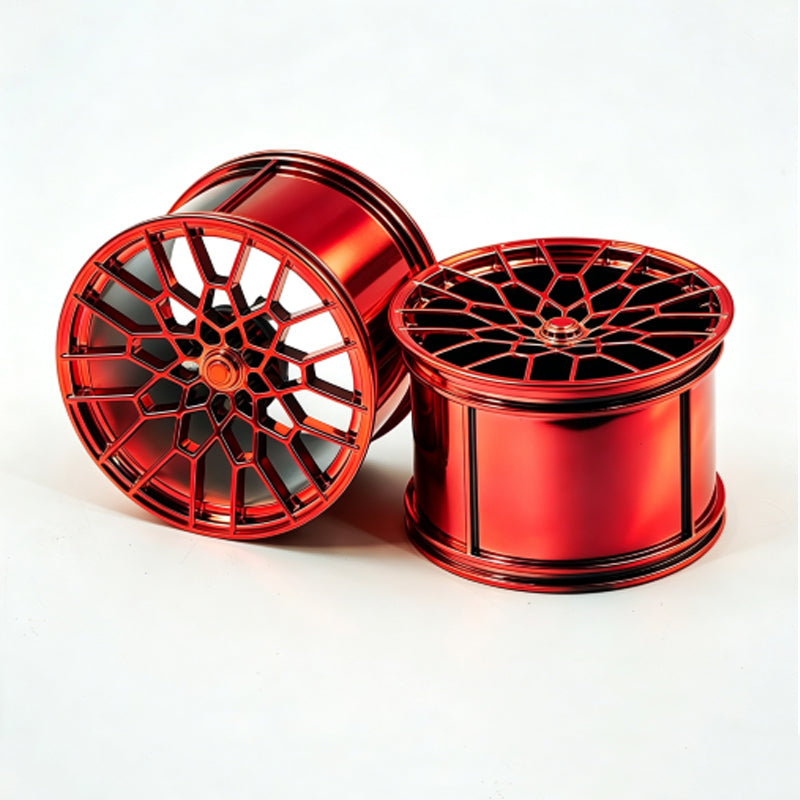 GULY 1# Wheel Rims, 1:8 Scale Building Block Rims, Compatible with Technic 42115 42083 Car Model, MOC Replacement Parts, 5 Colors Available, Rims Only or Rims with Tires Option