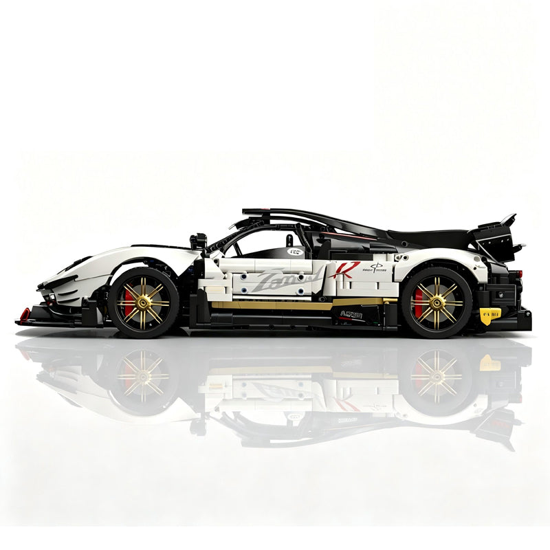 MOC Pagani Zonda 1:8 Model Hypercar Building Blocks Bricks | 3400 Pieces Ultimate Sports Car Model Kit