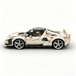 MOC-261024 1:8 Sports Car Ferrarl SC40 Building Block Set 2898pcs Collectible Model Kit with Custom Wheels