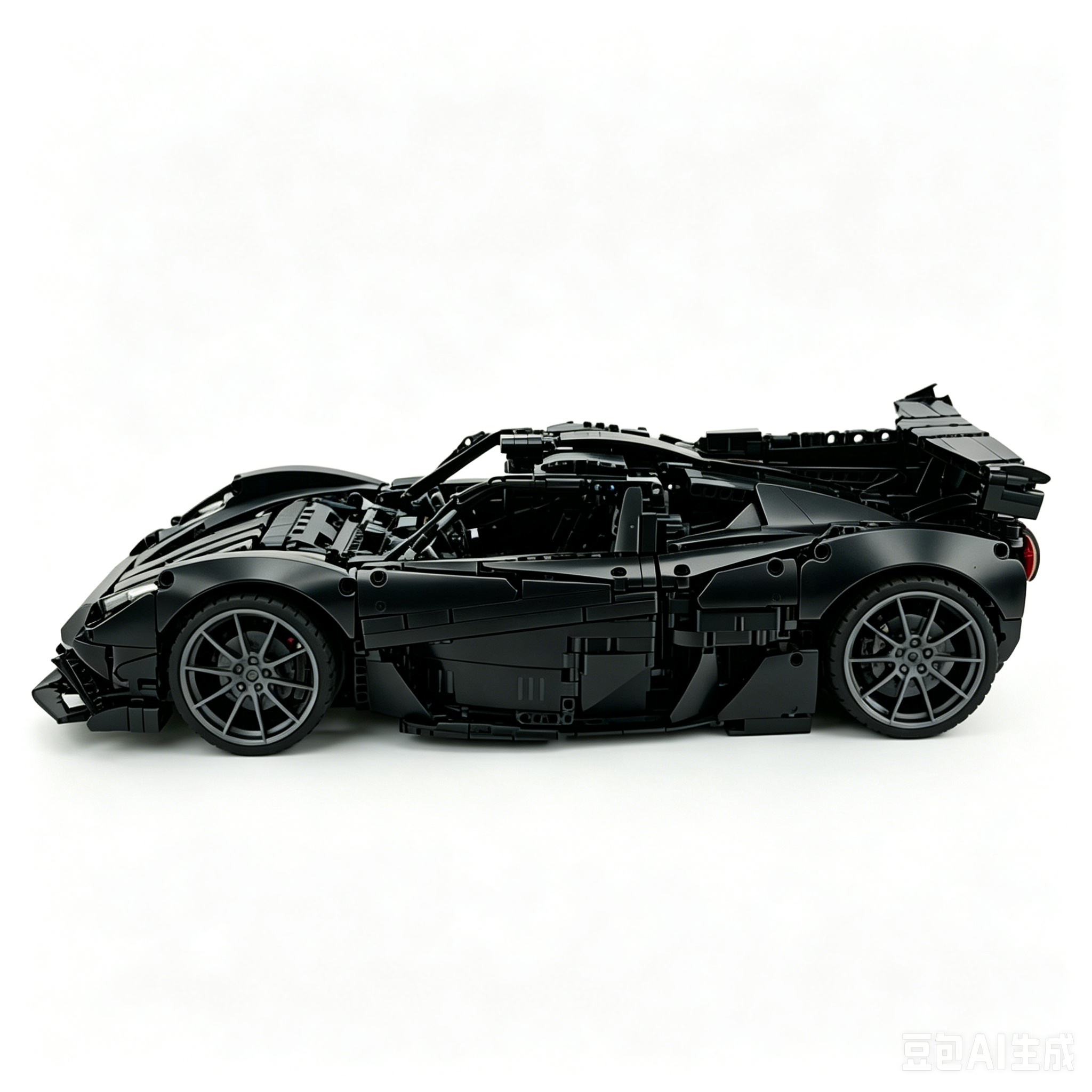 MOC-215951 1:8 Sports Car Gordon Murray Automotive T.50s Building Block Set 3427pcs Collectible Model Kit with Custom Wheels