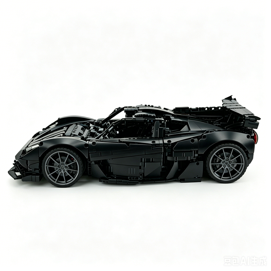 MOC-215951 1:8 Sports Car Gordon Murray Automotive T.50s Building Block Set 3427pcs Collectible Model Kit with Custom Wheels