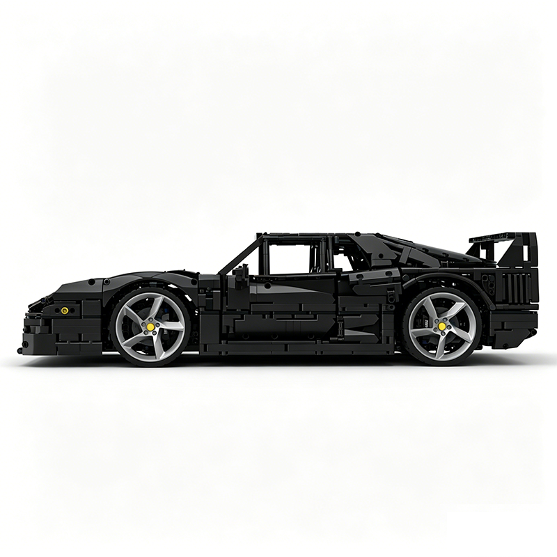 MOC-140404 1:8 Sports Car Ferrarі F40 Building Block Set 3603pcs Collectible Model Kit with Custom Wheels