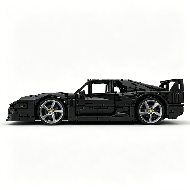 MOC-140404 1:8 Sports Car Ferrarі F40 Building Block Set 3603pcs Collectible Model Kit with Custom Wheels