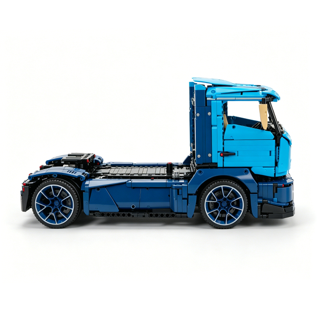 MOC-88792 1:11 Sports Car Race Truck Building Block Set 2064pcs Collectible Model Kit with Custom Wheels