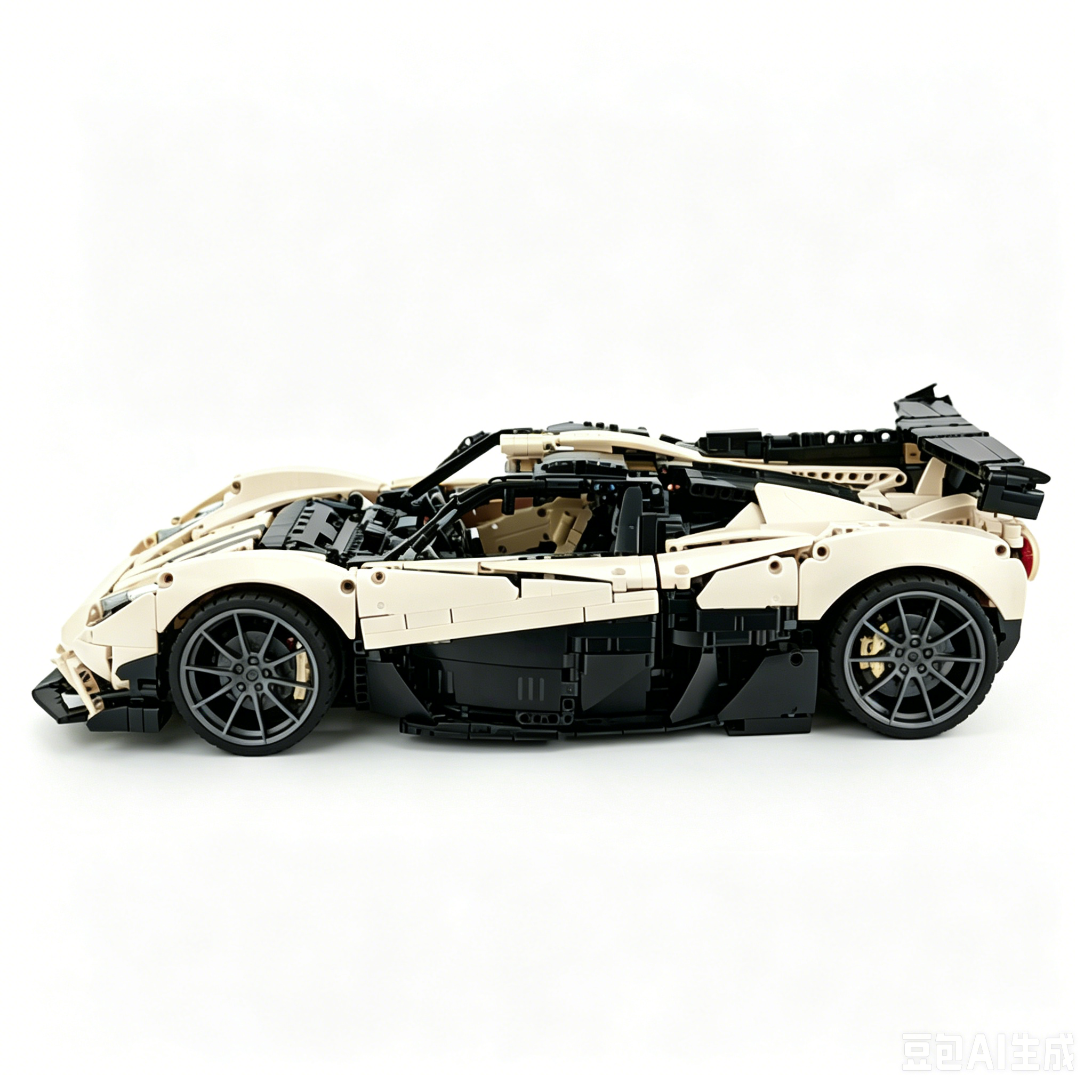 MOC-215951 1:8 Sports Car Gordon Murray Automotive T.50s Building Block Set 3427pcs Collectible Model Kit with Custom Wheels