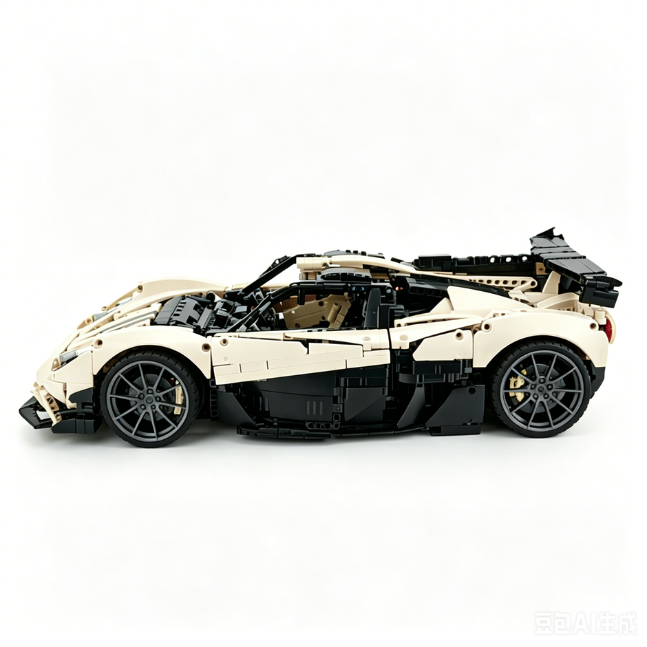 MOC-215951 1:8 Sports Car Gordon Murray Automotive T.50s Building Block Set 3427pcs Collectible Model Kit with Custom Wheels