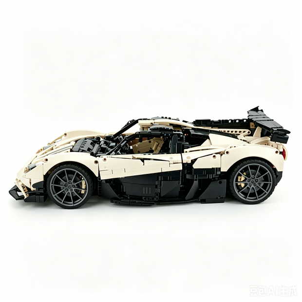 MOC-215951 1:8 Sports Car Gordon Murray Automotive T.50s Building Block Set 3427pcs Collectible Model Kit with Custom Wheels