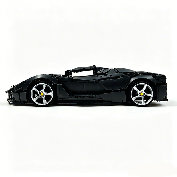 MOC-194680 1:8 Sports Car Ferrari LaFerrari Building Block Set 3636pcs Collectible Model Kit with Custom Wheels