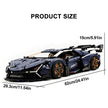 GULY-10624 1:8 Sports Car Series-Lamborghini Building Block Set 4126pcs Adult Collector Collectible Model Kit