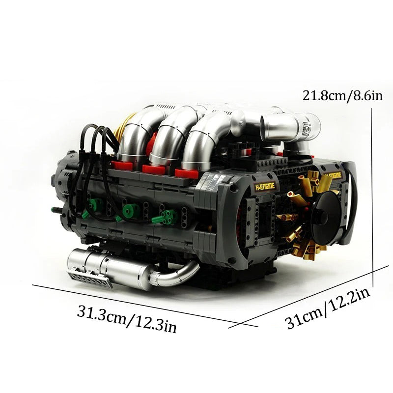 Motorised Flat 6 Engine 2374pcs