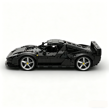 MOC-261024 1:8 Sports Car Ferrarl SC40 Building Block Set 2898pcs Collectible Model Kit with Custom Wheels