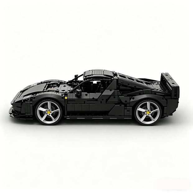 MOC-261024 1:8 Sports Car Ferrarl SC40 Building Block Set 2898pcs Collectible Model Kit with Custom Wheels