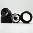 GULY 1# Wheel Rims, 1:8 Scale Building Block Rims, Compatible with Technic 42115 42083 Car Model, MOC Replacement Parts, 5 Colors Available, Rims Only or Rims with Tires Option