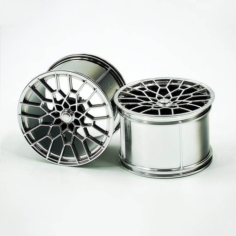 GULY 1# Wheel Rims, 1:8 Scale Building Block Rims, Compatible with Technic 42115 42083 Car Model, MOC Replacement Parts, 5 Colors Available, Rims Only or Rims with Tires Option