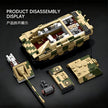 TK8005 1:8 Jagdpanther Tank Building Blocks, 1463 PCS WW2 Camouflage Tank Static Model, Adult Collectible Building Brick Gift