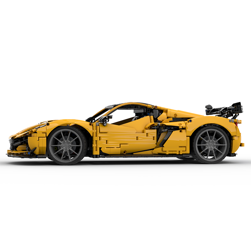 MOC-216686 1:8 Sports Car Corvette ZR1 2025 Building Block Set 3646pcs Collectible Model Kit with Custom Wheels
