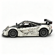 MOC-202525 1:8 Sports Car McLaren F1 GTR Concept Building Block Set 3473pcs Collectible Model Kit with Custom Wheels