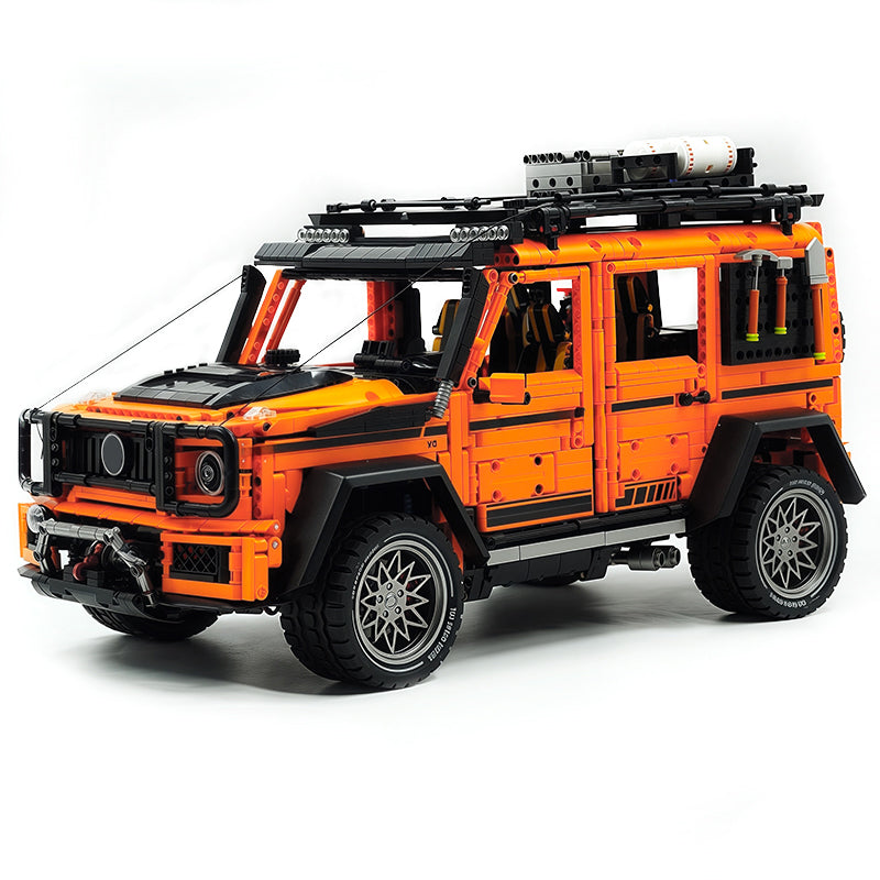 GULY 10642 Technic Off‑Road SUV Building Blocks Set, 1:8 Scale Orange G63 Off‑Road Vehicle Model, 3914 Pcs DIY Assembly MOC Collectible Car Kit for Adult Hobbyists