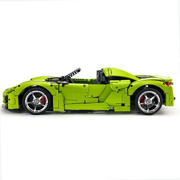 MOC-159171 1:8 Sports Car Porsche 918 Building Block Set 2266pcs Collectible Model Kit with Custom Wheels