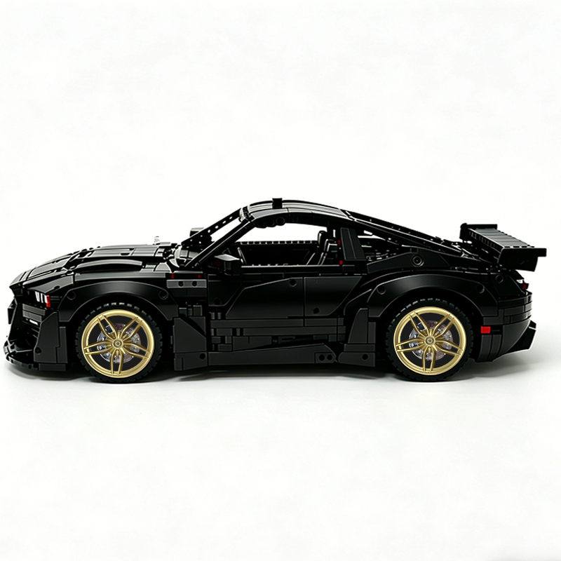 MOC-165802 1:8 Sports Car Ford Mustang Shelby GT500 Concept Building Block Set 3152pcs Collectible Model Kit with Custom Wheels