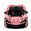 TGL-42172 1:8 Sports Car McLaren P1 Custom Pink Building Block Set 3895pcs Adult Collector Collectible Model Kit