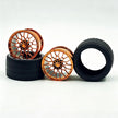 GULY 1# Wheel Rims, 1:8 Scale Building Block Rims, Compatible with Technic 42115 42083 Car Model, MOC Replacement Parts, 5 Colors Available, Rims Only or Rims with Tires Option