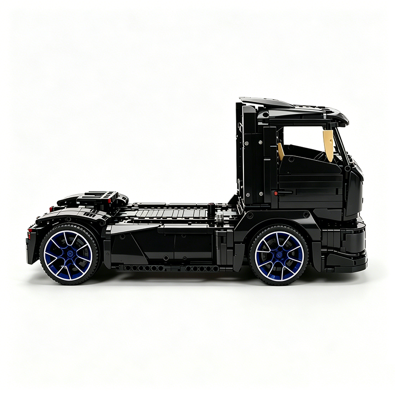 MOC-88792 1:11 Sports Car Race Truck Building Block Set 2064pcs Collectible Model Kit with Custom Wheels
