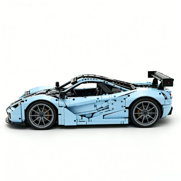 MOC-202525 1:8 Sports Car McLaren F1 GTR Concept Building Block Set 3473pcs Collectible Model Kit with Custom Wheels