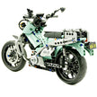 1:8 Vintage Motorcycle Building Blocks Assembly Racing Motorbike Model 628pcs