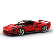 MOC-261024 1:8 Sports Car Ferrarl SC40 Building Block Set 2898pcs Collectible Model Kit with Custom Wheels
