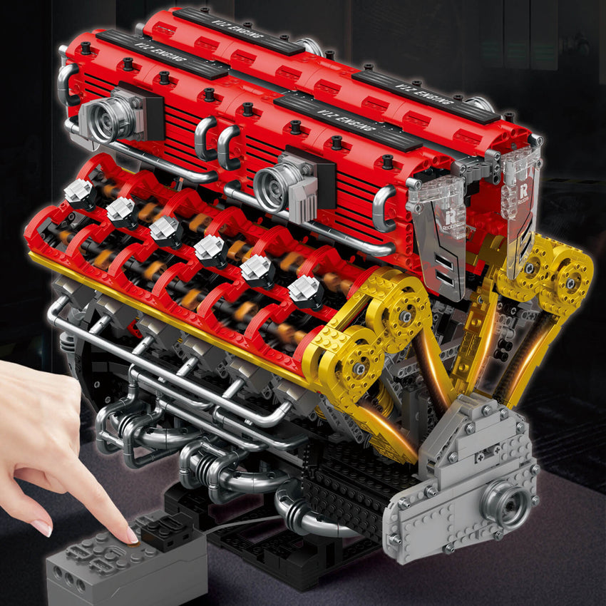 The Ultimate Italian Supercar V12 Engine 4718pcs