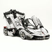 CADA-C61505 1:8 Sports Car LaFerrari Custom Sliver Building Block Set 4739pcs Adult Collector Collectible Model Kit