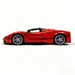 MOC-194680 1:8 Sports Car Ferrari LaFerrari Building Block Set 3636pcs Collectible Model Kit with Custom Wheels