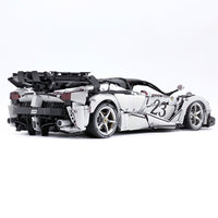 Italian Custom White Sports Car 4738pcs
