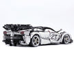 CADA-C61505 1:8 Sports Car LaFerrari Custom Sliver Building Block Set 4739pcs Adult Collector Collectible Model Kit
