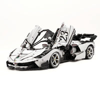 Italian Custom White Sports Car 4738pcs