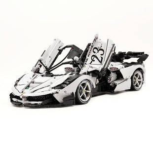 Italian Custom White Sports Car 4738pcs