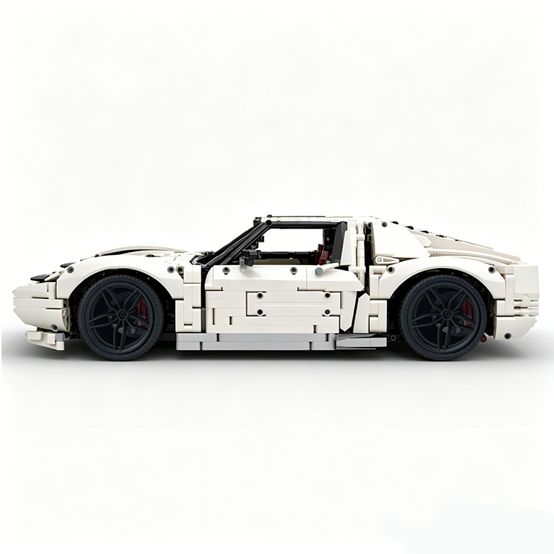 MOC-119000 1:8 Sports Car Lamborghini Miura Concept Building Block Set 3435pcs Collectible Model Kit with Custom Wheels