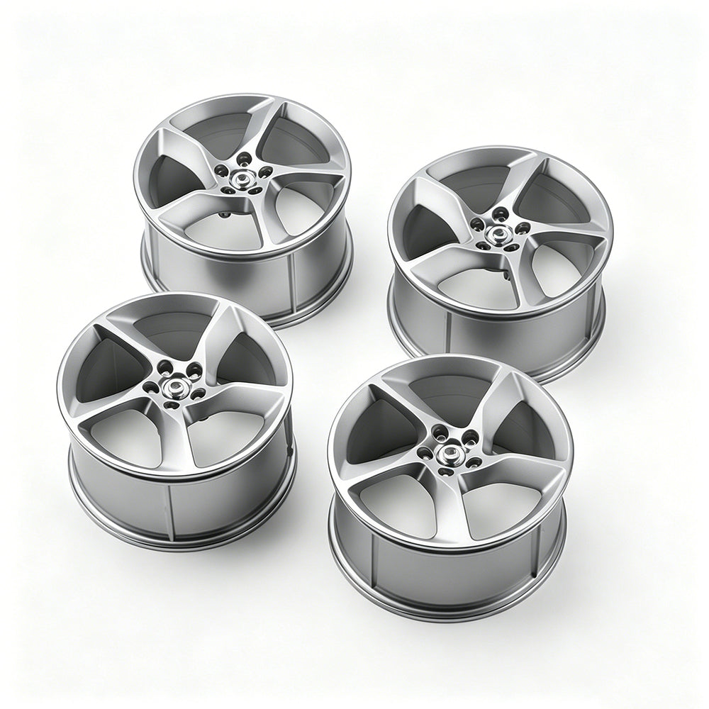 SP3 1:8 Building Block Wheel Rims 7.5×.4cm, Compatible with Technic 42172 42143 42232, 8 Colors Electroplated Series, MOC Model Car Mod Accessories
