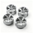 SP3 1:8 Building Block Wheel Rims 7.5×.4cm, Compatible with Technic 42172 42143 42232, 8 Colors Electroplated Series, MOC Model Car Mod Accessories