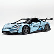 CADA-C64011 1:8 Sports Car YangWang U9 Custom Edition blue Building Block Set 3671pcs Adult Collector Collectible Model Kit