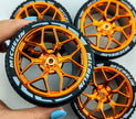 4PCS Wheels CADA Crafted Wheel Hub Accessories Wheel Compatible Scale 1:8 Car
