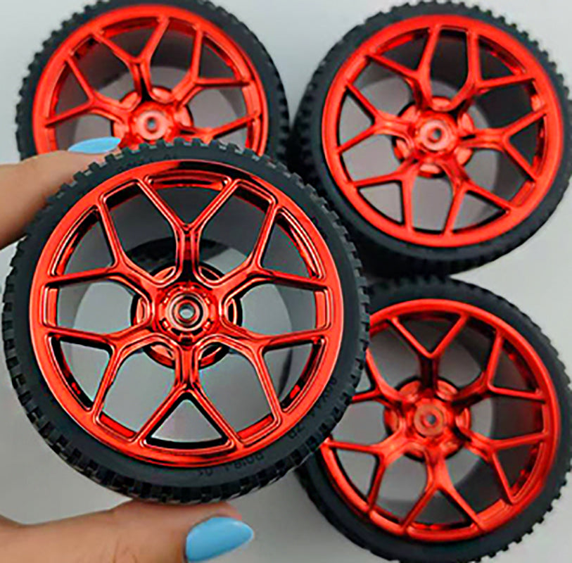 4PCS Wheels CADA Crafted Wheel Hub Accessories Wheel Compatible Scale 1:8 Car
