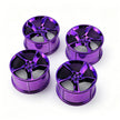 SP3 1:8 Building Block Wheel Rims 7.5×.4cm, Compatible with Technic 42172 42143 42232, 8 Colors Electroplated Series, MOC Model Car Mod Accessories