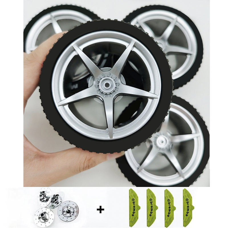 Accessories Wheel Hub Silver Grey  Golden Black Plating Hub Compatible Scale 1:8 Car
