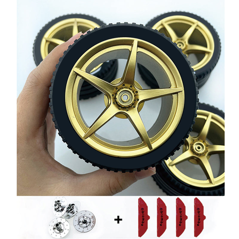 Accessories Wheel Hub Silver Grey  Golden Black Plating Hub Compatible Scale 1:8 Car