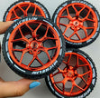 4PCS Wheels CADA Crafted Wheel Hub Accessories Wheel Compatible Scale 1:8 Car